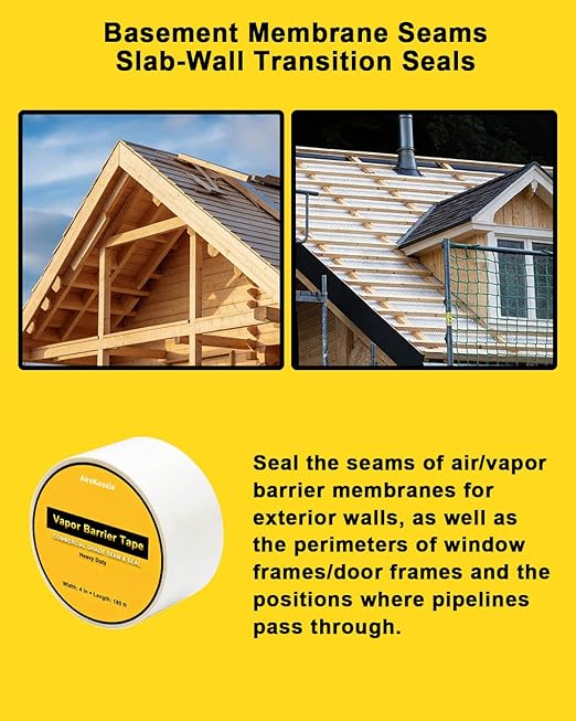 2 Rolls Crawl Space Vapor Barrier Tape - Image 6