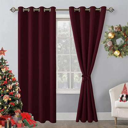 Hiasan Blackout Curtains for Bedroom, 52 x 96 Inches Long by Hiasan
