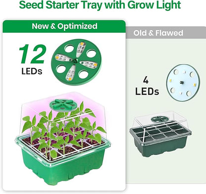 Bonviee 5 Packs Seed Starter Tray - Image 3