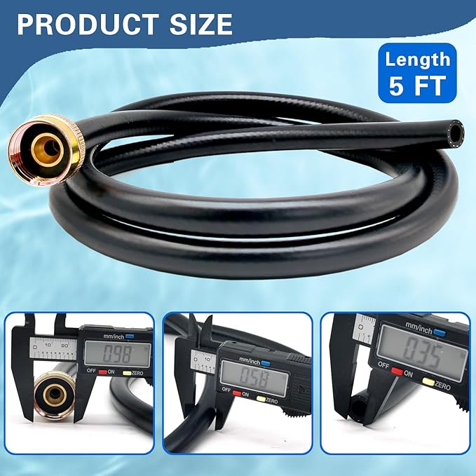 Leakproof Dehumidifier Drain Hose 3/4 Inch FHT Connection Brass Interface to - Image 2