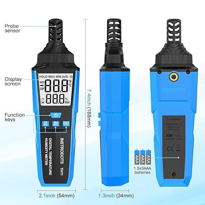 Temperature Humidity Meter, High Precision Digital Hygrometer - Image 7