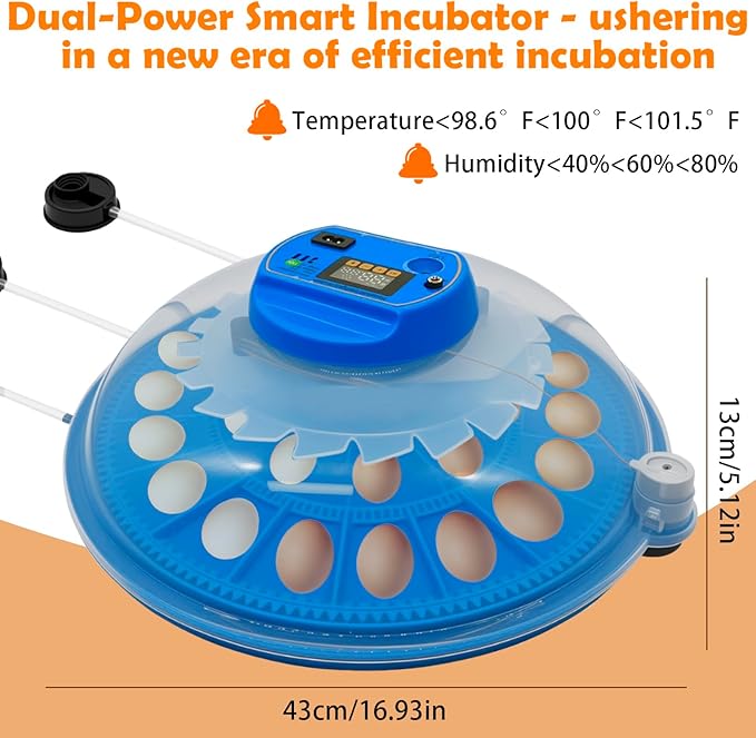 26-Egg Incubator with Automatic Egg Turning and Humidity Control | with 360° - Image 7