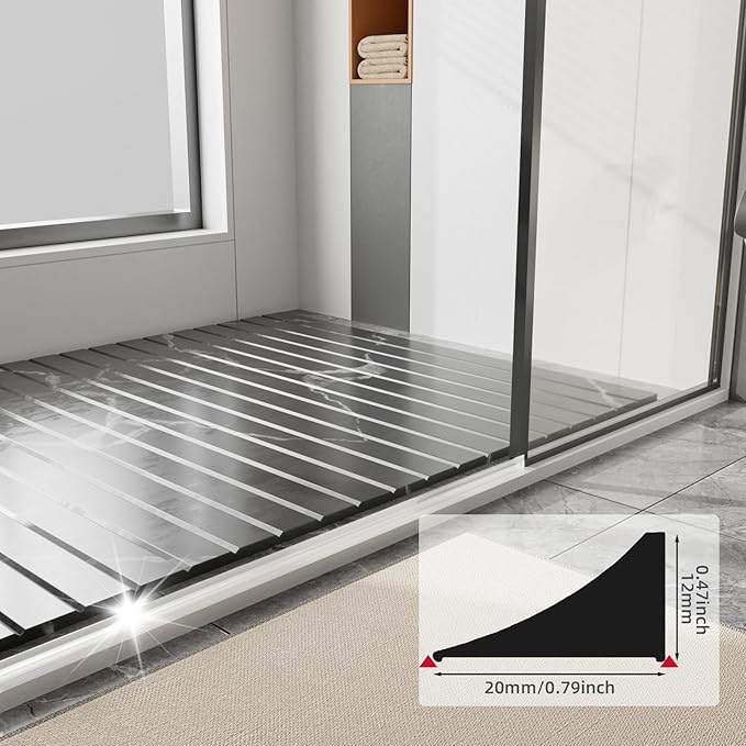 78inch Shower Threshold Water Dam Barrier Shower Door Bottom Seal Strip - Image 2