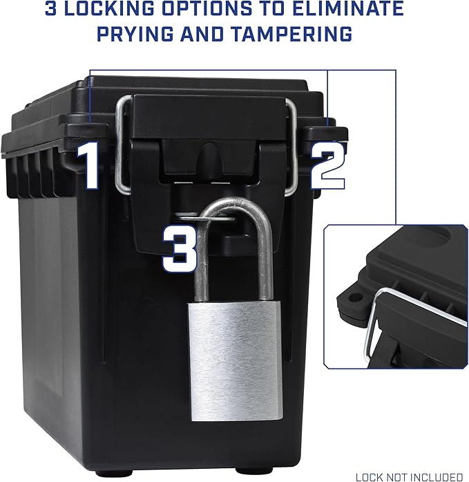 Sheffield 12790 2-Pack Ammo Storage Box, Stackable .30 Cal Field Boxes - Image 5