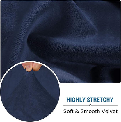 H.VERSAILTEX Velvet Stretch Couch Cushion Cover Plush Cushion Slipcover - Image 5