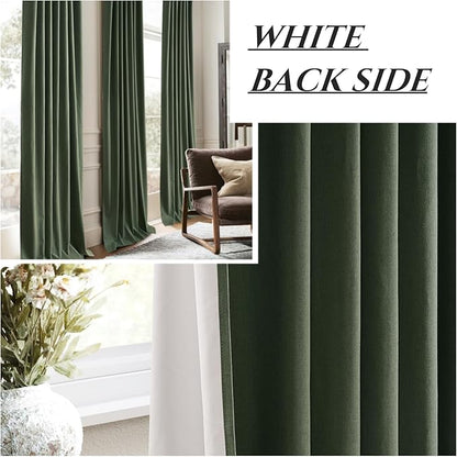 Loden Spring Living Room Curtains Linen 90 Inches Long Pinch Pleated Traverse - Image 6