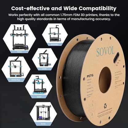 Sovol 3D Printer PETG Filament 2kg Spool Printing Materials, Wiring Tightness - Image 8