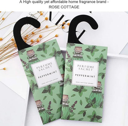 ROSE COTTAGE Large 12 Packs Peppermint Hanging Closet Deodorizer Air Freshener - Image 8