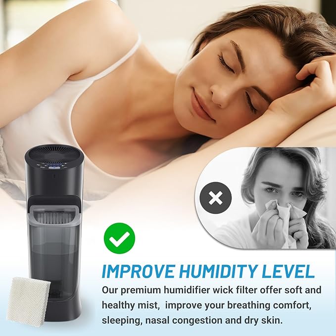 Lemige 4 Pack Humidifier Wicking HFT600 Filters T Compatible - Image 6
