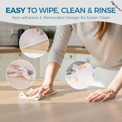 Hersvin Shelf Liners, 20in x 20ft Kitchen Drawer Mats, Non-Adhesive EVA - Image 6