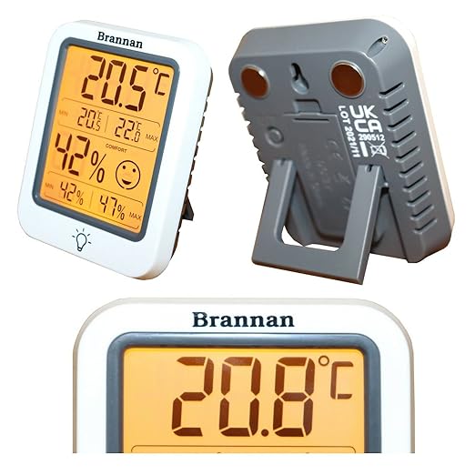 Brannan Digital Room Thermometer Hygrometer Indoor Humidity Meter Accurate - Image 7