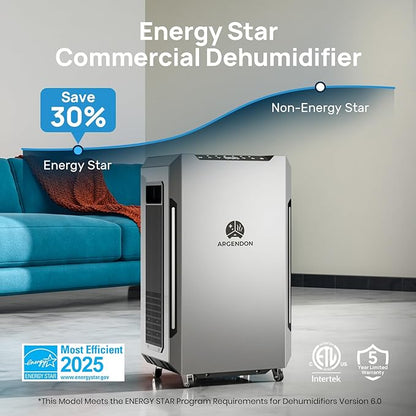 ARGENDON 70 PPD Energy Star Dehumidifier - Image 3