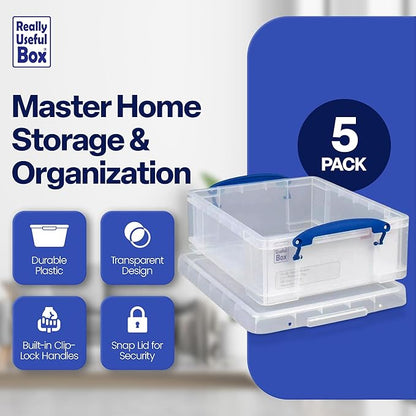 Really Useful Box Stackable 8.1 Liter Plastic Storage Container Bin - Image 3