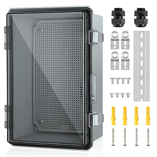 Waterproof Electrical Junction Box, IP67 ABS Plastic Junction Box Enclosure by TOTUFY
