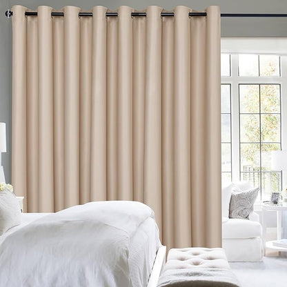 Hiasan Patio Sliding Door Blackout Curtains-12.5ft Wide x 8ft Tall, Grommet by Hiasan
