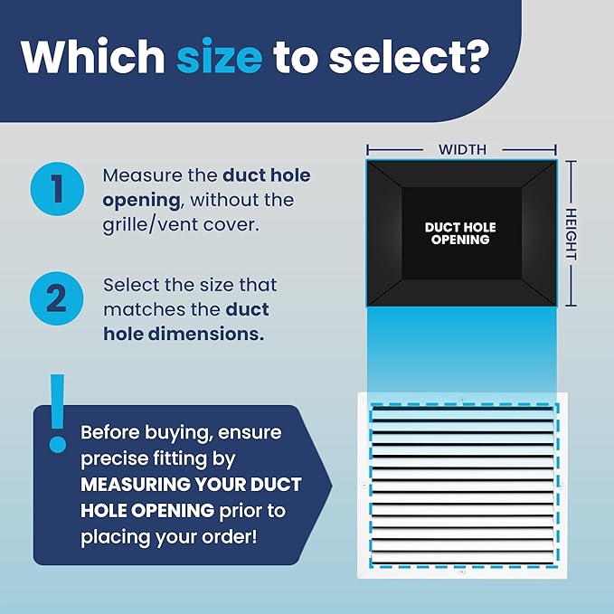 16x14 Inch Air Return Vent Cover Decorative – Premium Aluminum AC Vent Cover - Image 3