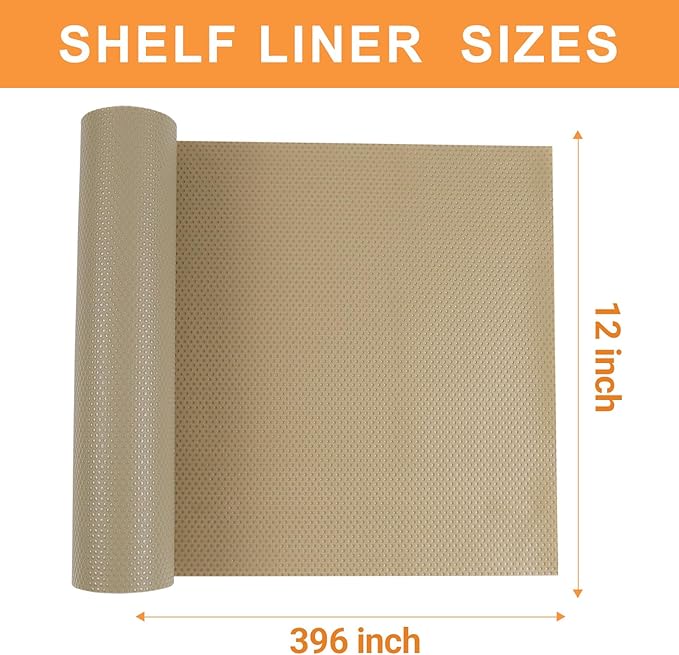 FLPMIX Kitchen Cabinet Liner Non-Adhesive: Waterproof Bathroom Drawer Liners Mat - Image 8