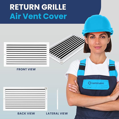 20x10 Inch Air Return Vent Cover Decorative – Premium Aluminum AC Vent Cover - Image 2