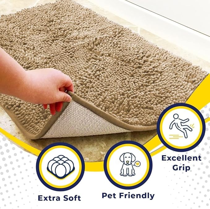 Muddy Mat® Pack of 3 Highly Absorbent Microfiber Dog Door Mat and Pet Rug - Image 2