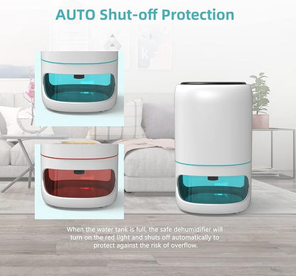 Small Dehumidifiers for Bedroom w/Air Purifying Function, 1000 ml/35 oz for - Image 7