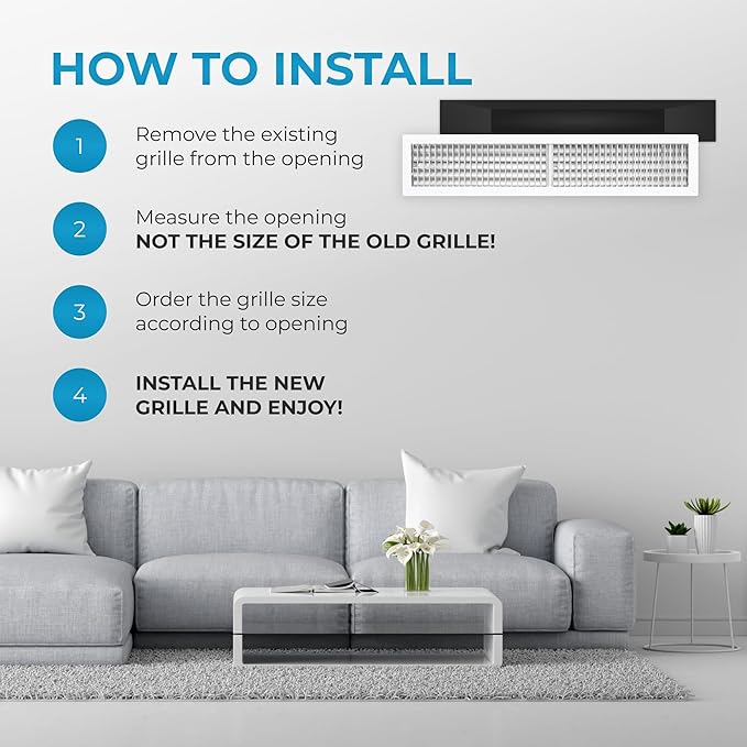 Aluminum 36 x 6 Inch Air Vent Covers - Image 6