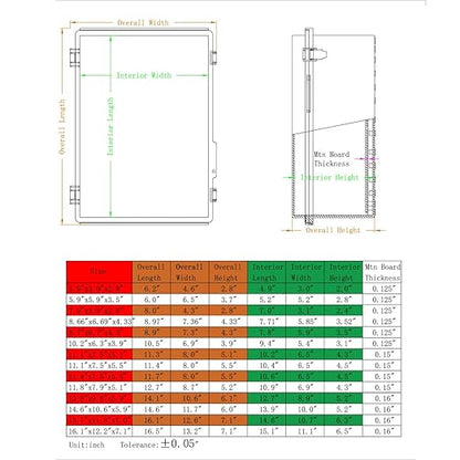 Waterproof Electrical Box with Mounting Plate, IP67 Junction Box Stainless - Image 6