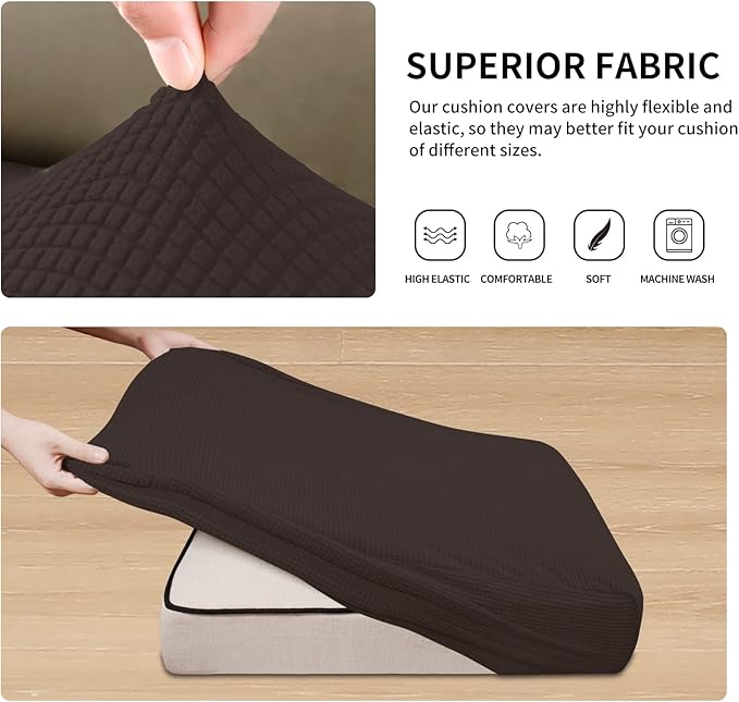 Easy-Going Stretch Individual Chair Couch Cushion Cover Sofa Cushion Furniture - Image 5