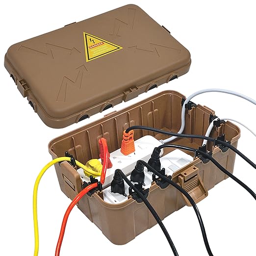 Hrensaw Large Outdoor Electrical Box, IP54 Waterproof Outdoor Outlet Covers by Hrensaw