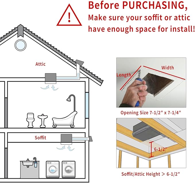 Akicon Bathroom Exhaust Fan - Image 9