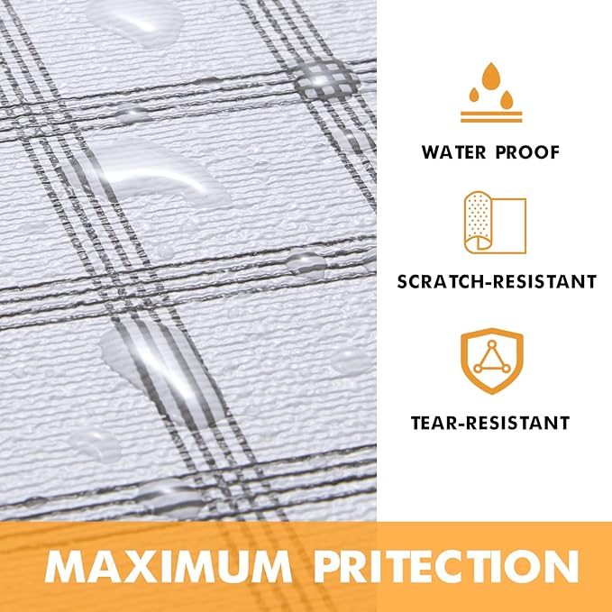 Viseeko Shelf and Drawer Liner for Kitchen Cabinet, Non-Adhesive Cabinet Liners - Image 8