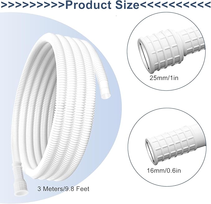 Universal Dehumidifier Drain Hose 10 Feet Air Conditioner Hose - Image 2