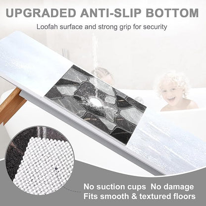 Square Shower Mat Non Slip: 24x24 Inch Extra Large Shower Mats - Image 2