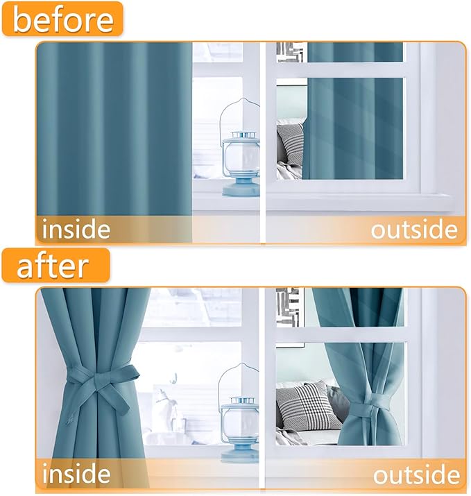 Hiasan Room Darkening Curtains for Bedroom, Noise Reducing, Energy Saving - Image 5
