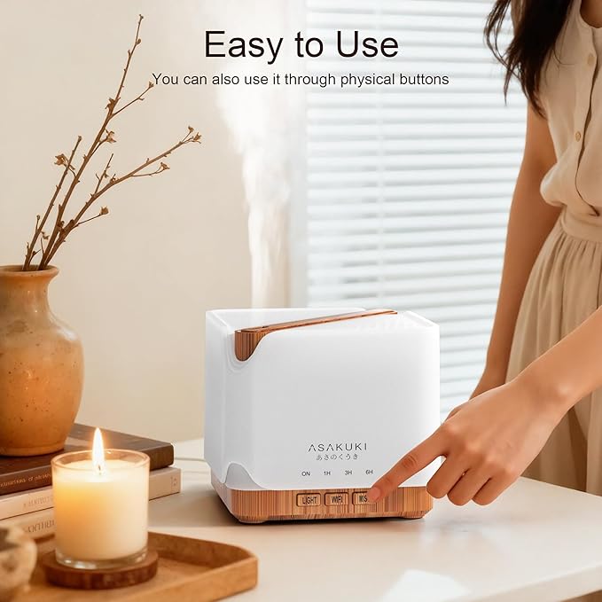 ASAKUKI Smart WiFi Essential Oil Diffuser, Large 700 ml Cool Mist Humidifier - Image 5