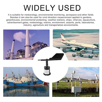 ZJchao Wind Direction Sensor, 360 Degree DC9‑30V 4‑20mA Wind Direction - Image 6