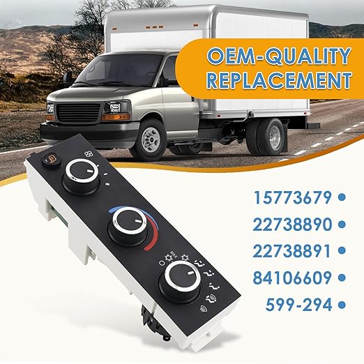 599-294 Heater A/C Control Switch, Front Climate Control Module Compatible - Image 4