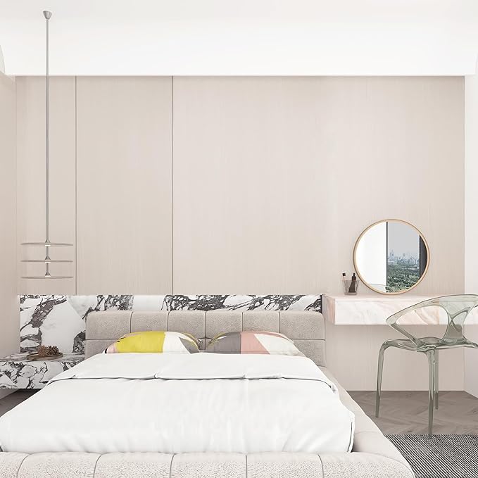 Cream Wood Grain Contact Paper Peel and Stick Wood Wallpaper Waterproof - Image 6