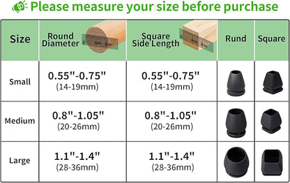 16PCS Round Silicone Chair Leg Floor Protectors - Image 4