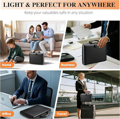 Fireproof Document Box File Organizer: Hard-Shell Case Fireproof Waterproof Box - Image 7
