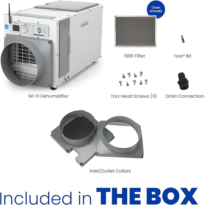 AprilAire E080W Smart Wi-Fi Whole-House Dehumidifier, 80-Pint ENERGY STAR - Image 3