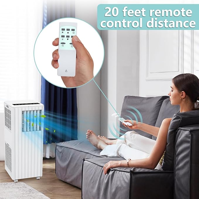 8, 000 BTU Portable Air Conditioner, Smart Control, Cools up to 350 Sq. Ft. - Image 7