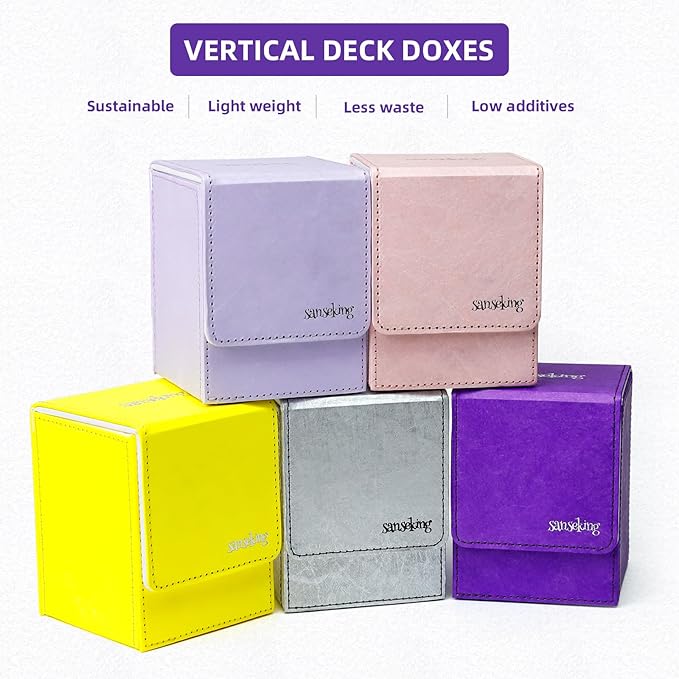 Magic Card Deck Box for MTG Single Deck Card Box fits 100+ TCG Sleeved Cards - Image 6