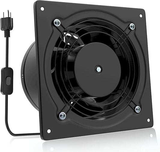 HG Power 6 Inch Exhaust Fan, 308CFM Wall Exhaust Fan by HGPOWER