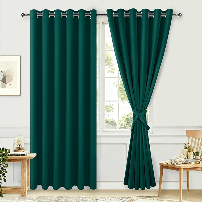 Hiasan Room Darkening Curtains for Bedroom, 70 x 84 Inches by Hiasan