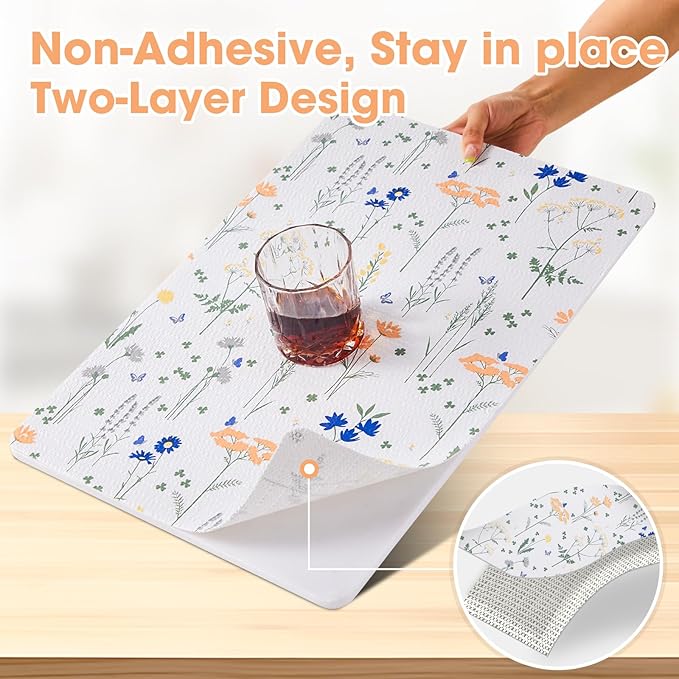 Drawer and Shelf Liner, Non-Slip Kitchen Cabinet Liners Non-Adhesive Thick - Image 2