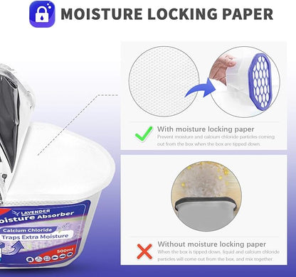 Vacplus Moisture Absorbers 6 Pack, Portable Humidity Absorber Boxes - Image 3