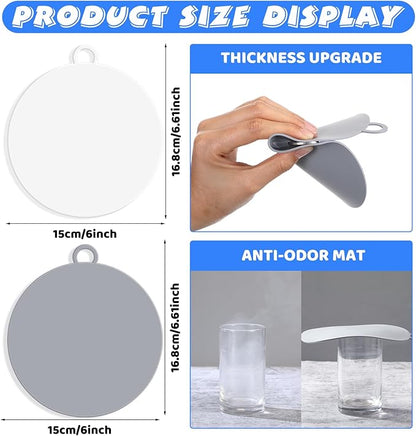 Yinkin 6 Pcs Drain Covers to Keep Bugs Out Silicone Shower Floor Tub Stoppers - Image 2