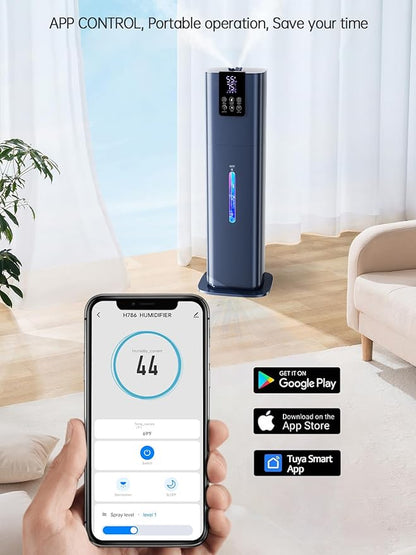 8L Smart Humidifiers for Bedroom Large Room, 2.1Gal Cool Mist Top Fill Diffuser - Image 2