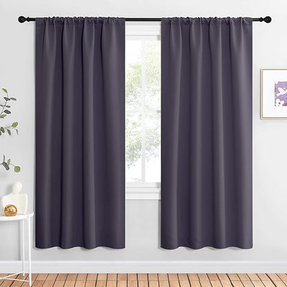 NICETOWN Blackout Curtains for Living Curtains, 1 Pair, 34-inch W x 72-inch L by NICETOWN