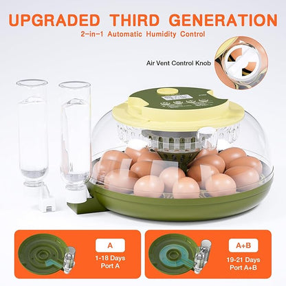 18 Egg Incubator, Incubator for Hatching Eggs, Automatic Egg Turning and - Image 5